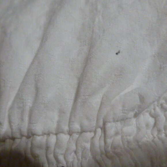 Athleta white cotton beach cover up draw string waist L large - Picture 8 of 8